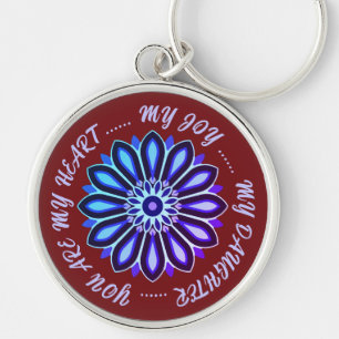 FLOWER MODERN GIFT FROM MOM DAD SISTER SON BOSS KEY RING