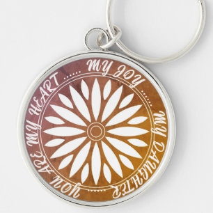 FLOWER MODERN GIFT FROM MOM DAD SISTER SON BOSS KEY RING