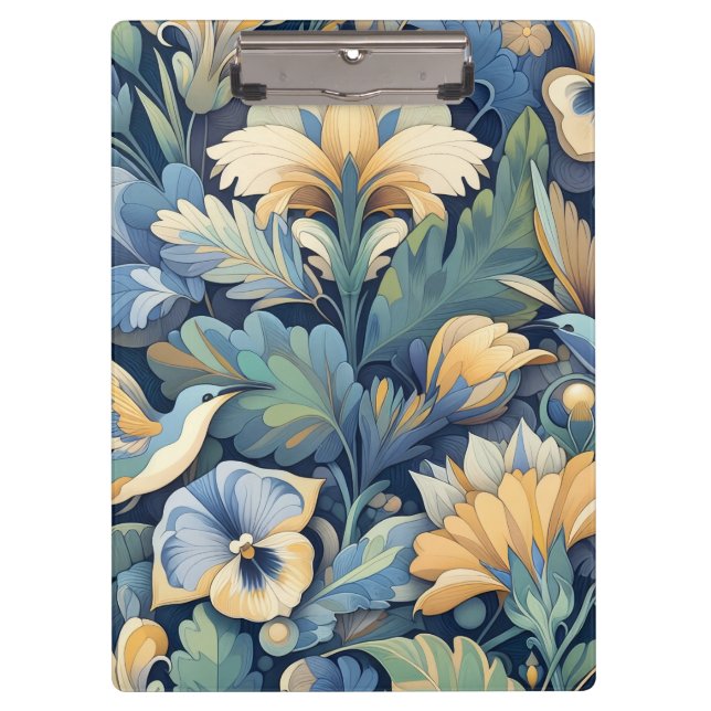 Flower Morris art Clipboard (Front)