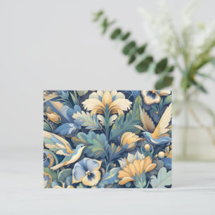 Flower Morris art Postcard