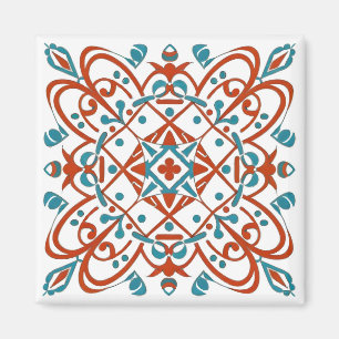 flower mosaic magnet