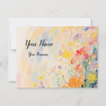 Flower motif in oil colors