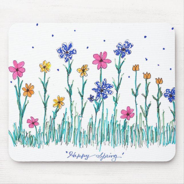 Flower Mouse Pad (Front)