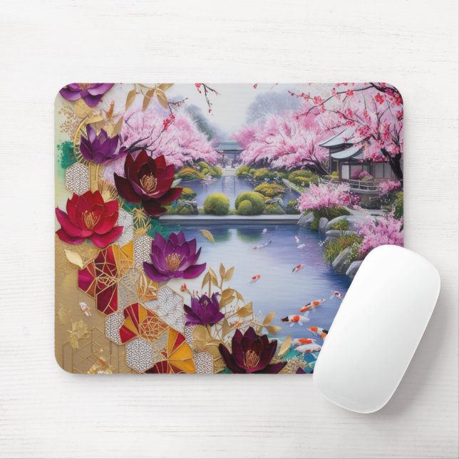 FLOWER MOUSE PAD (With Mouse)