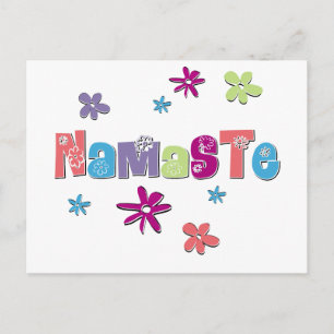 Flower Namaste Yoga Gear Postcard