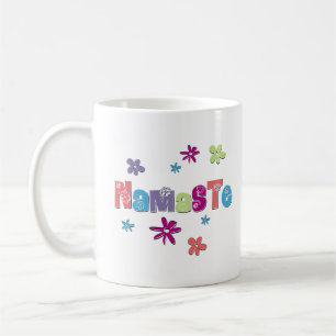 Flower Namaste Yoga Shirt Coffee Mug
