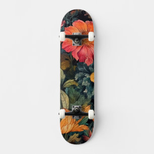 Flower nature art skateboard