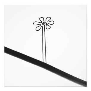 Flower Nazca Peru ancient idol geoglyph symbol Ind Photo Print