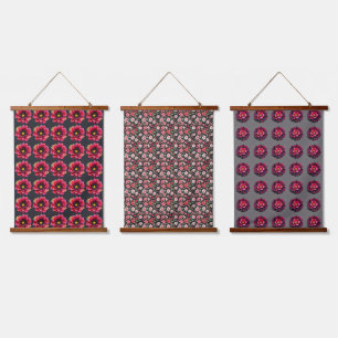 Flower noire hanging tapestry
