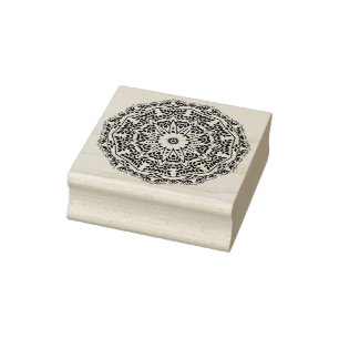flower nouveau art stamp