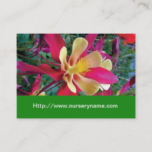 flower nursery business card