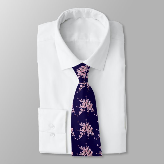 Flower of cherry tree for a necktie (Tied)