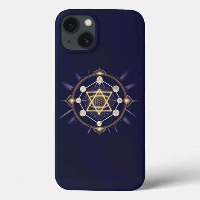 Flower of Infinity — Sacred Geometry Celestial Case-Mate iPhone Case (Back)