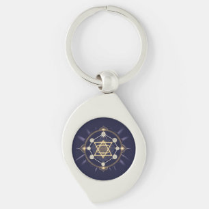 Flower of Infinity — Sacred Geometry Celestial Key Ring