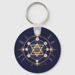 Flower of Infinity — Sacred Geometry Celestial Key Ring