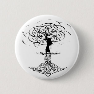 Flower of Life 6 Cm Round Badge