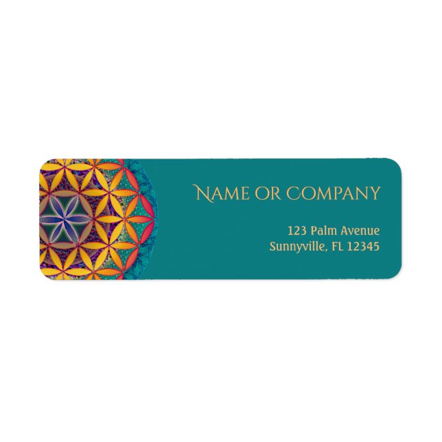 Flower of Life Address Label (Front)