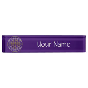 Flower of Life - BiColor Nameplate