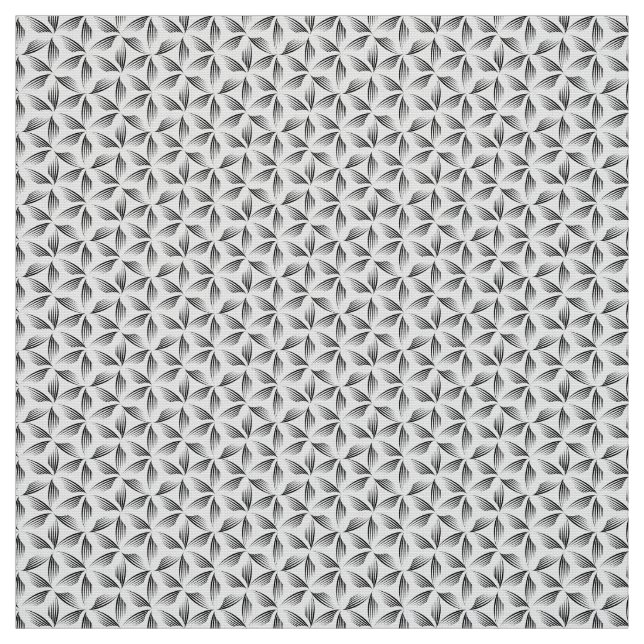 Flower of life black pattern fabric (Swatch)