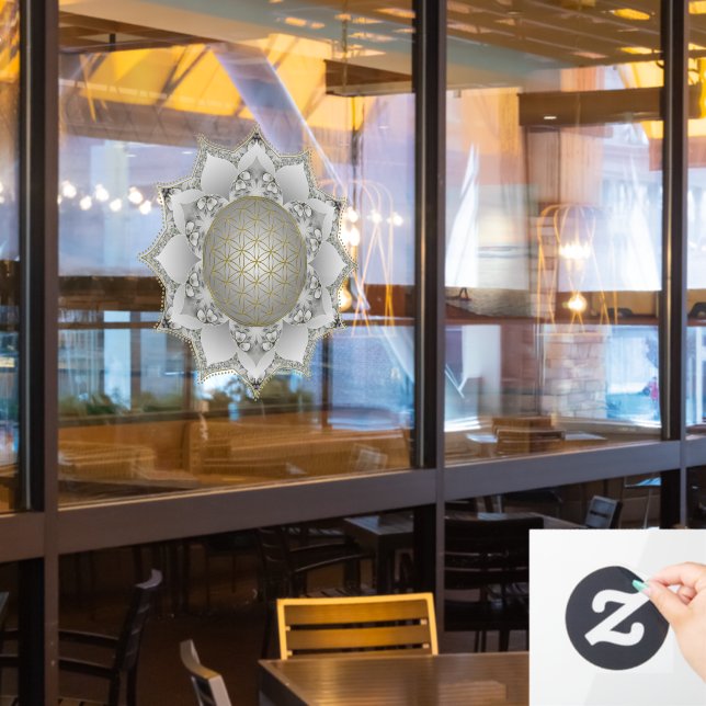 Flower Of Life - Blossoms Mandala 1 (Restaurant Window)