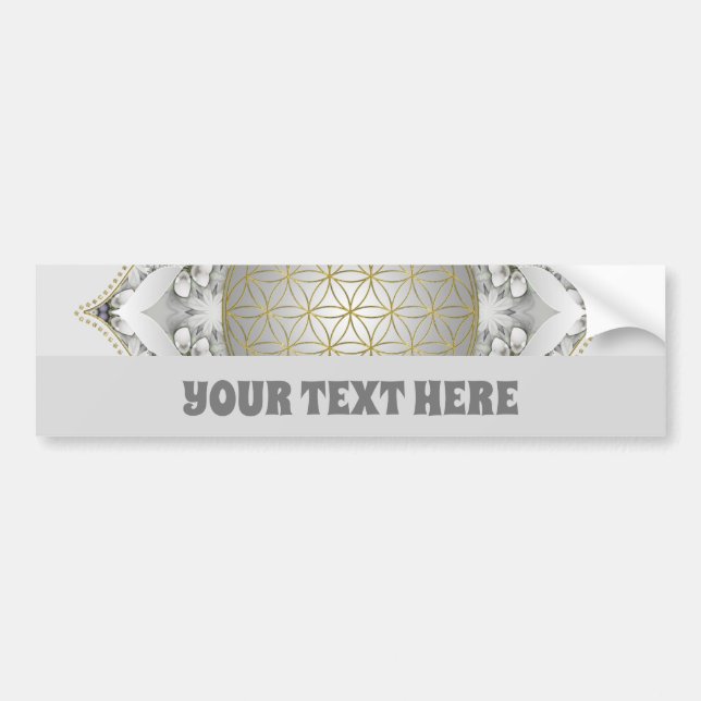 Flower Of Life - Blossoms Mandala 1 Bumper Sticker (Front)
