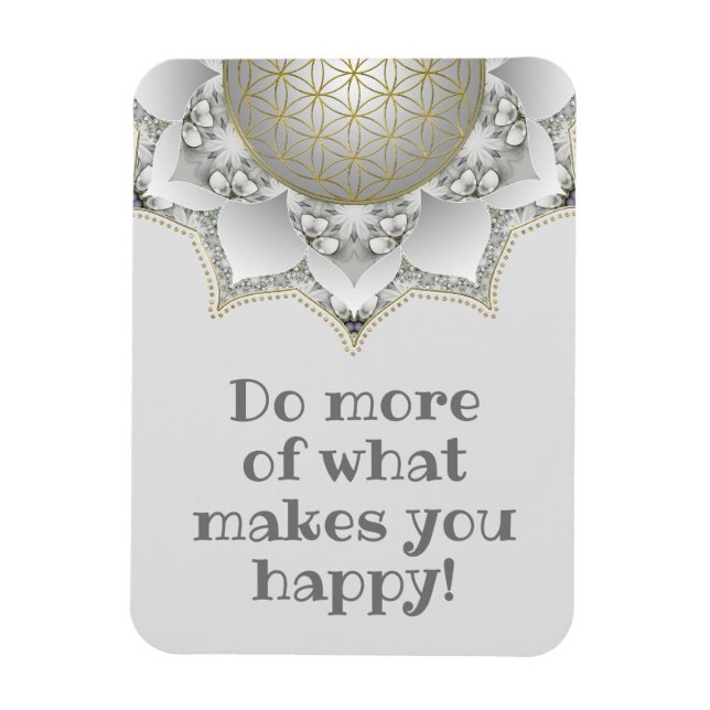 Flower Of Life - Blossoms Mandala 1 Magnet (Vertical)