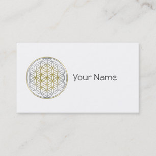FLOWER OF LIFE / Blume des Lebens - BiColor Business Card