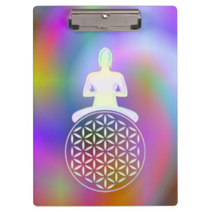 Flower of Life / Blume des Lebens - Buddha Clipboard