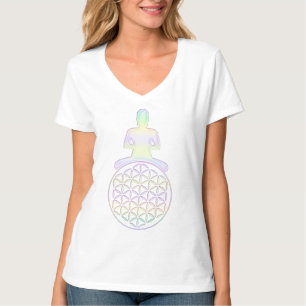 Flower of Life / Blume des Lebens - Buddha T-Shirt