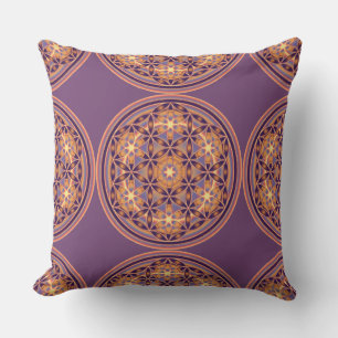 Flower Of Life / Blume des Lebens - Button II Outdoor Cushion