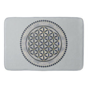 Flower of Life / Blume des Lebens - Button IX Bath Mat