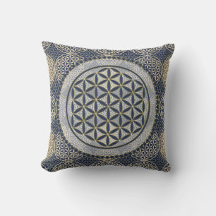 Flower of Life / Blume des Lebens - Button IX Cushion