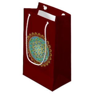 Flower Of Life / Blume des Lebens - Button V Small Gift Bag