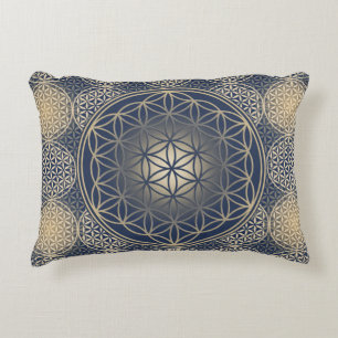 Flower Of Life / Blume des Lebens - Button VIII Decorative Cushion