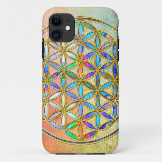 Flower of Life / Blume des Lebens - gold colourful Case-Mate iPhone Case