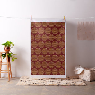 Flower Of Life / Blume des Lebens - gold Fabric