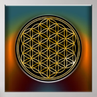 Flower Of Life / Blume des Lebens - gold