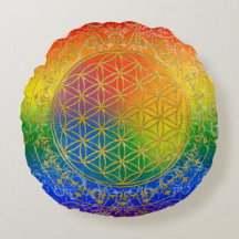 Flower Of Life / Blume des Lebens - GOLD rainbow