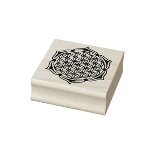 Flower Of Life / Blume des Lebens - Lotus I Rubber Stamp