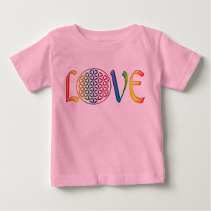 Flower of Life / Blume des Lebens - LOVE Baby T-Shirt