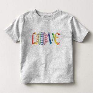 Flower of Life / Blume des Lebens - LOVE Toddler T-Shirt