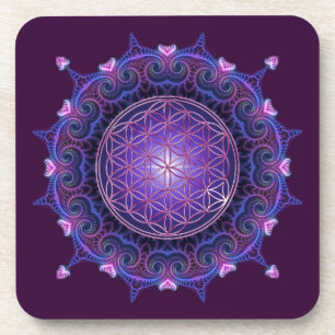 FLOWER OF LIFE / Blume des Lebens - Mandala I Coaster