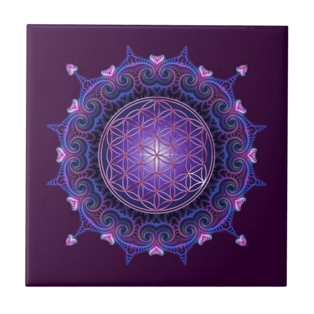 FLOWER OF LIFE / Blume des Lebens - Mandala I Tile (Front)