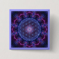 FLOWER OF LIFE/Blume des Lebens Mandala II Square