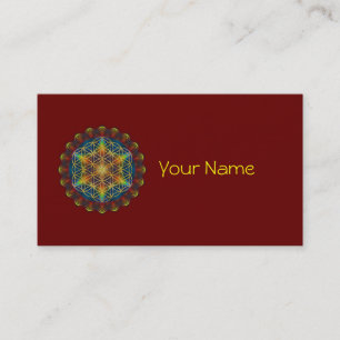 FLOWER OF LIFE / Blume des Lebens - Mandala III Business Card