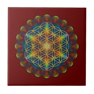 FLOWER OF LIFE / Blume des Lebens - Mandala III Tile