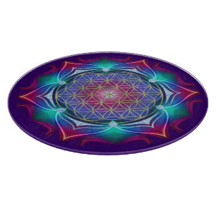 Flower of Life / Blume des Lebens - Mandala IV Cutting Board