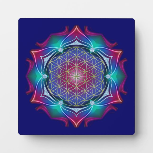 FLOWER OF LIFE / Blume des Lebens - Mandala IV Plaque (Front)