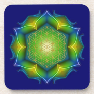 FLOWER OF LIFE / Blume des Lebens - Mandala V Coaster