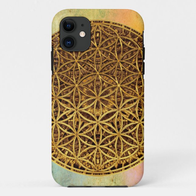 Flower Of Life / Blume des Lebens - medal gold Case-Mate iPhone Case (Back)